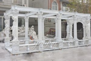 Decorative outdoor large marble gallery