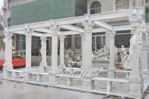 Decorative outdoor large marble gallery