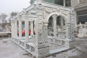 Decorative outdoor large marble gallery