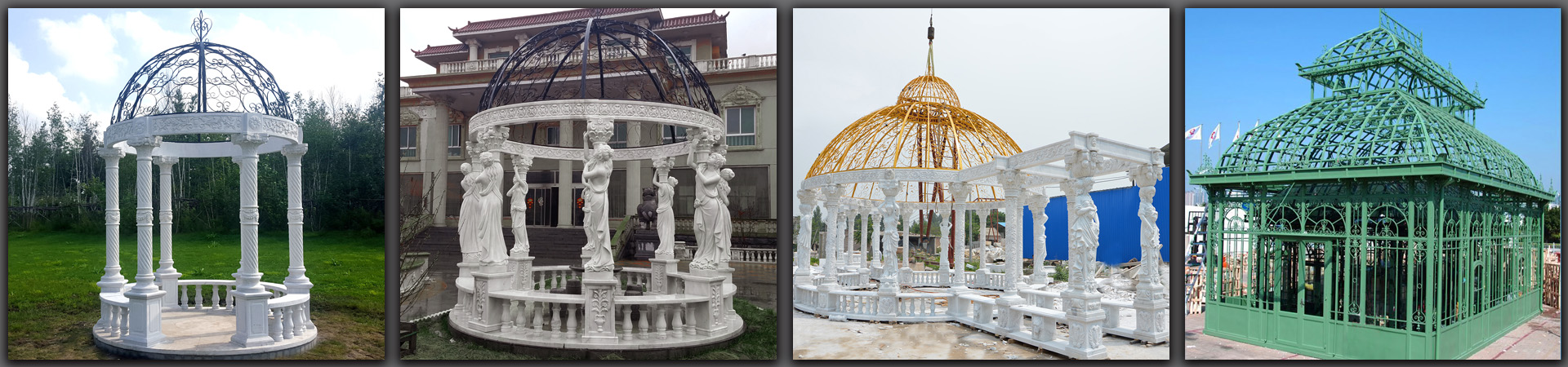 Outdoor garden Marble/stone Gazebos