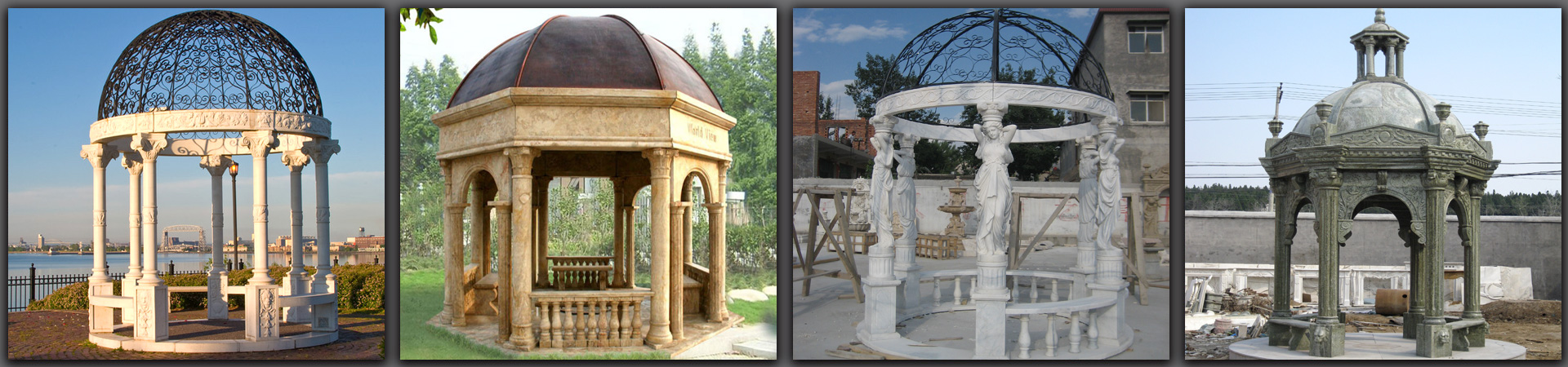 outdoor garden marble gazebos