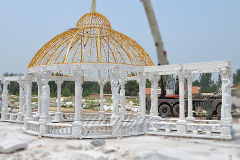 Outdoor luxury Large marble gazebos for decoration