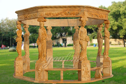 Outdoor Garden garden decoration lady stone carving marble gazebos