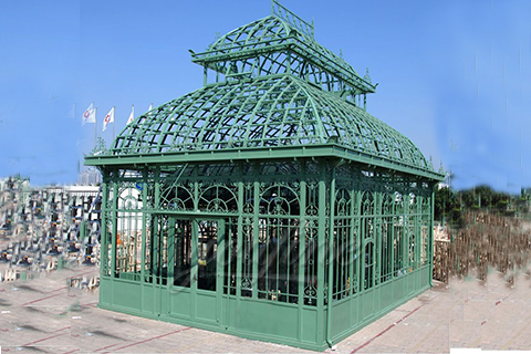 Garden Wrought Iron Pavilion Metal Gazebos for garden backyard